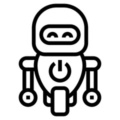 Robot line icon