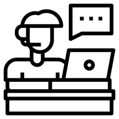 Customer line icon
