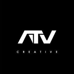 ATV Letter Initial Logo Design Template Vector Illustration