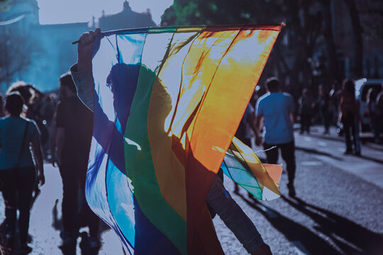 Marcha del orgullo lgbt por los derechos igualitarios