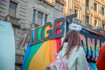 Marcha del orgullo lgbt por los derechos igualitarios