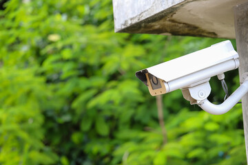 IP wireless CCTV camera installing security equipment water proof cover to protect camera with home...