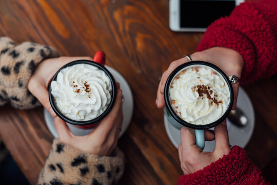 Hot chocolate with friend