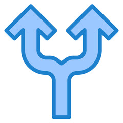 arrow blue style icon