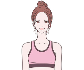 笑顔のスポーツインストラクター