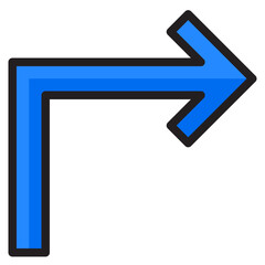arrow color line style icon