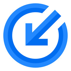 arrow flat style icon