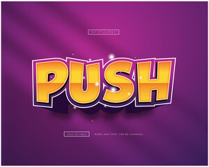 Push violet text effect editable premium free download