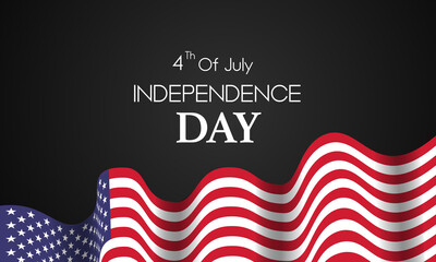 Fourth of July Independence Day. Vector illustration