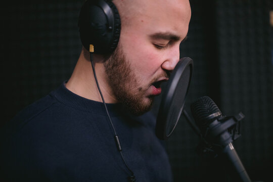 Man creating music and soundtracks 