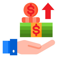 currency flat style icon