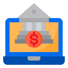 money flat style icon