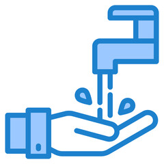 handwash blue style icon