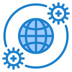 laboratory blue style icon