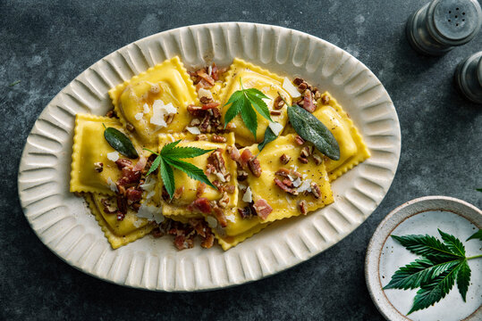 Cannabis infused Ravioli