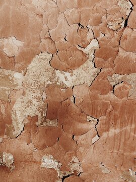old wall, cracked paint coating texture