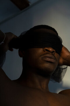 Young African Muscular Male Model