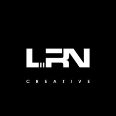 LRN Letter Initial Logo Design Template Vector Illustration