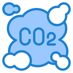 co2 blue style icon