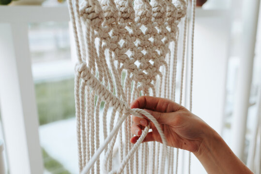 Learning all about macrame 