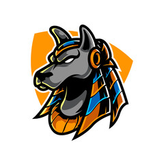 ANUBIS E SPORT MASCOT LOGO