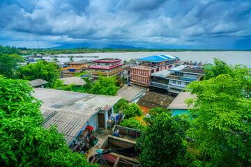view overlooking the city of Khlung, Mueang Khlung District, Chanthaburi Province