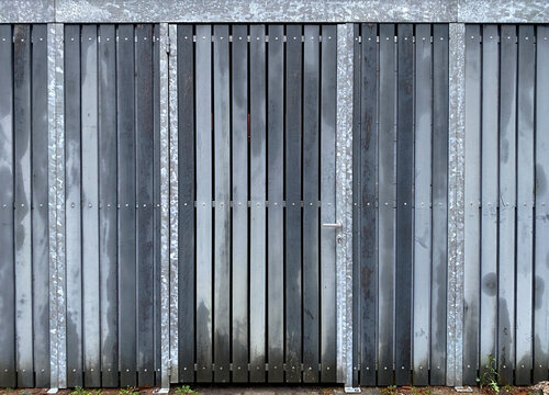 wooden door of shed