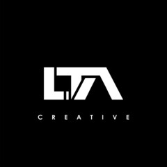 Fototapeta premium LTA Letter Initial Logo Design Template Vector Illustration