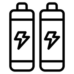 battery outline style icon