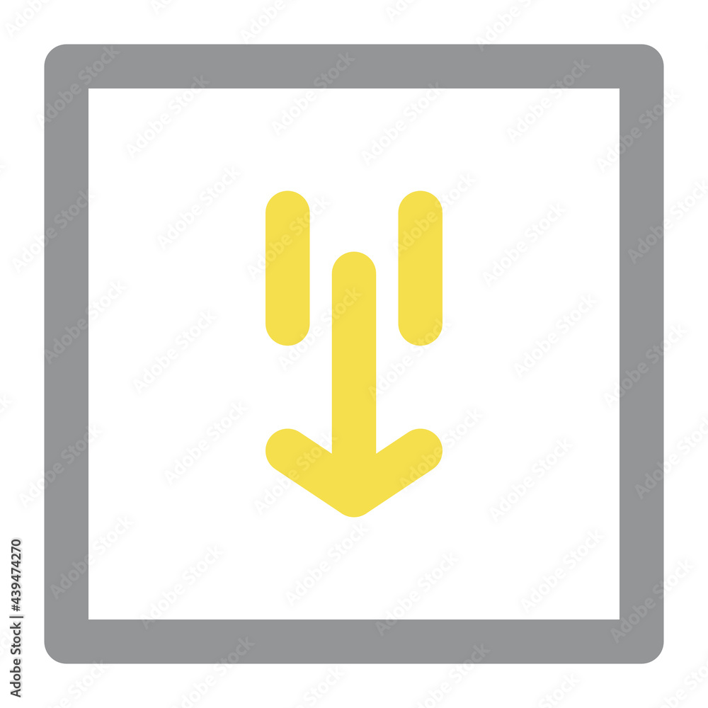 Aufkleber download icon suitable for website user interface, mobile user interface, applications, advertisemen