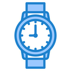 clock blue style icon