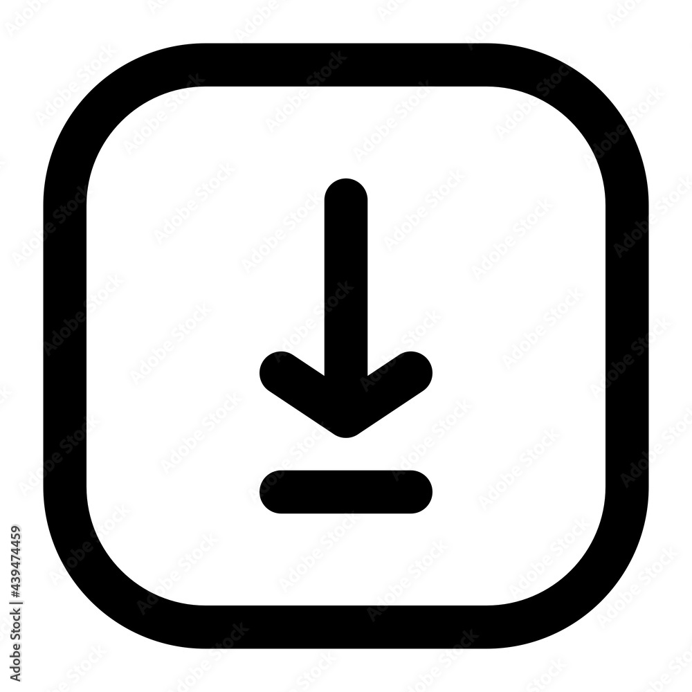 Aufkleber download icon suitable for website user interface, mobile user interface, applications, advertisemen