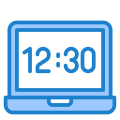 time blue style icon