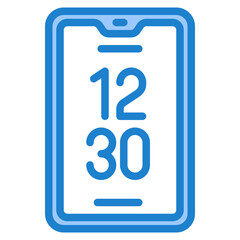 time blue style icon