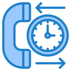 time blue style icon