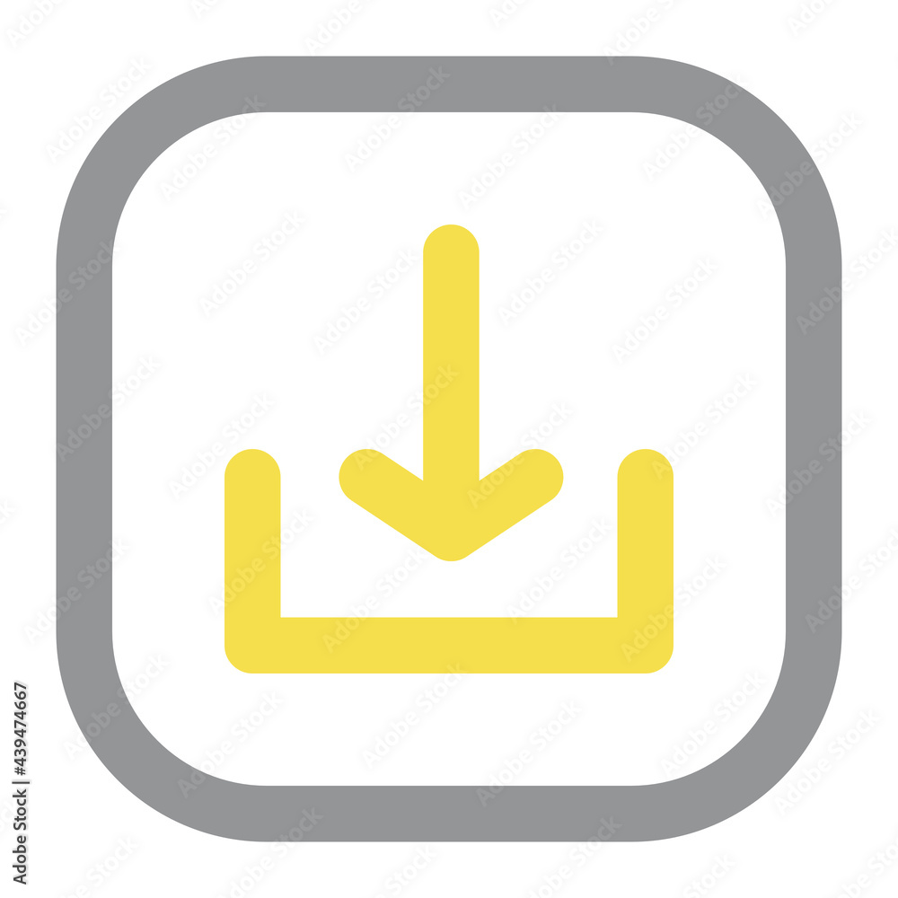 Poster download icon suitable for website user interface, mobile user interface, applications, advertisemen
