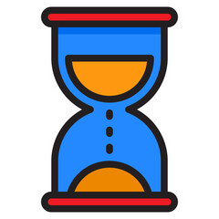 clock color line style icon