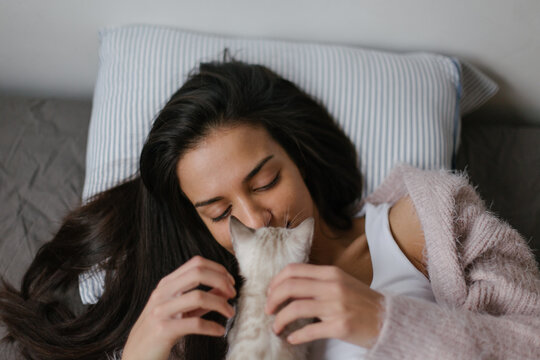 Woman and the pet
