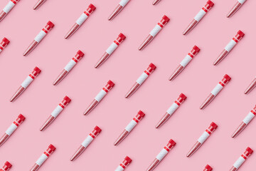 Test tubes with glitter