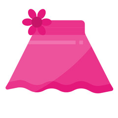 Skirt flat icon