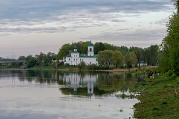 Fototapeta na wymiar The Spaso-Preobrazhenskiy Mirozhsky monastery, Pskov