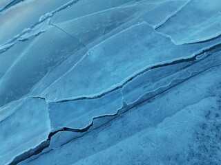 winter pattern, cracked ice