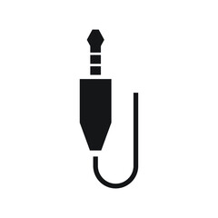 Audio plug icon design vector illustration