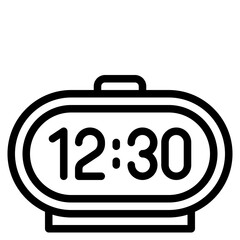 clock outline style icon