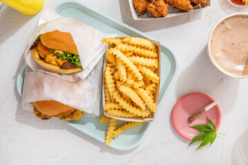 Fast food enjoyed with cannabis 