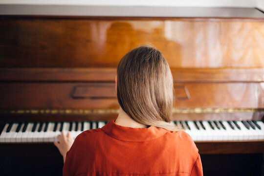 Woman and piano