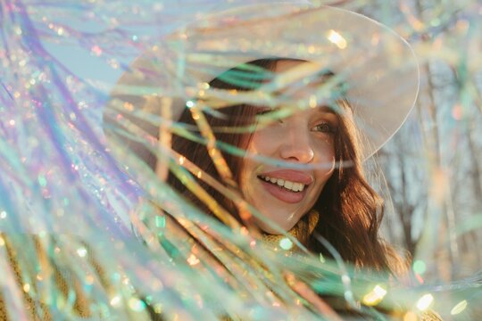 Festive winter portrait 