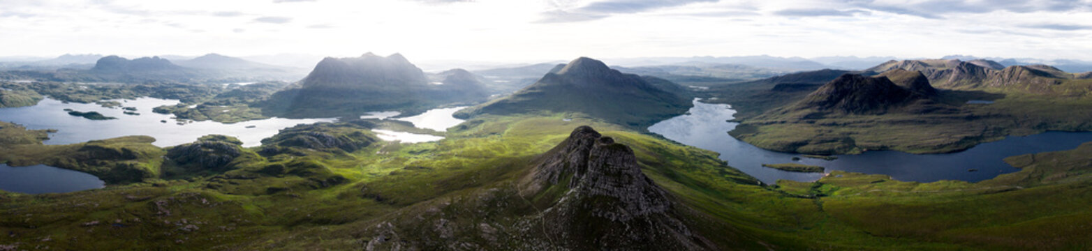 Stac Pollaidh Highlands Scotland super wide