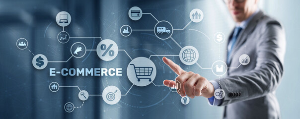 E-commerce Business Digital Marketing Concept. Electronic commerce