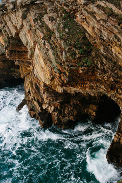 Rock formation and ocean